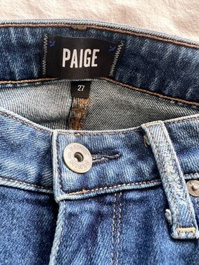 PAIGE Women’s Skinny Jeans - Medium Blue Denim